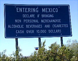 Entering Mexico