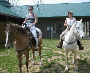 Reiten Isi und Julia